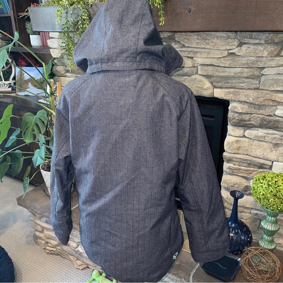 Core Powder Room Jacket Womens Gray Snowboarding 5000mm Size Small - Picture 4 of 10